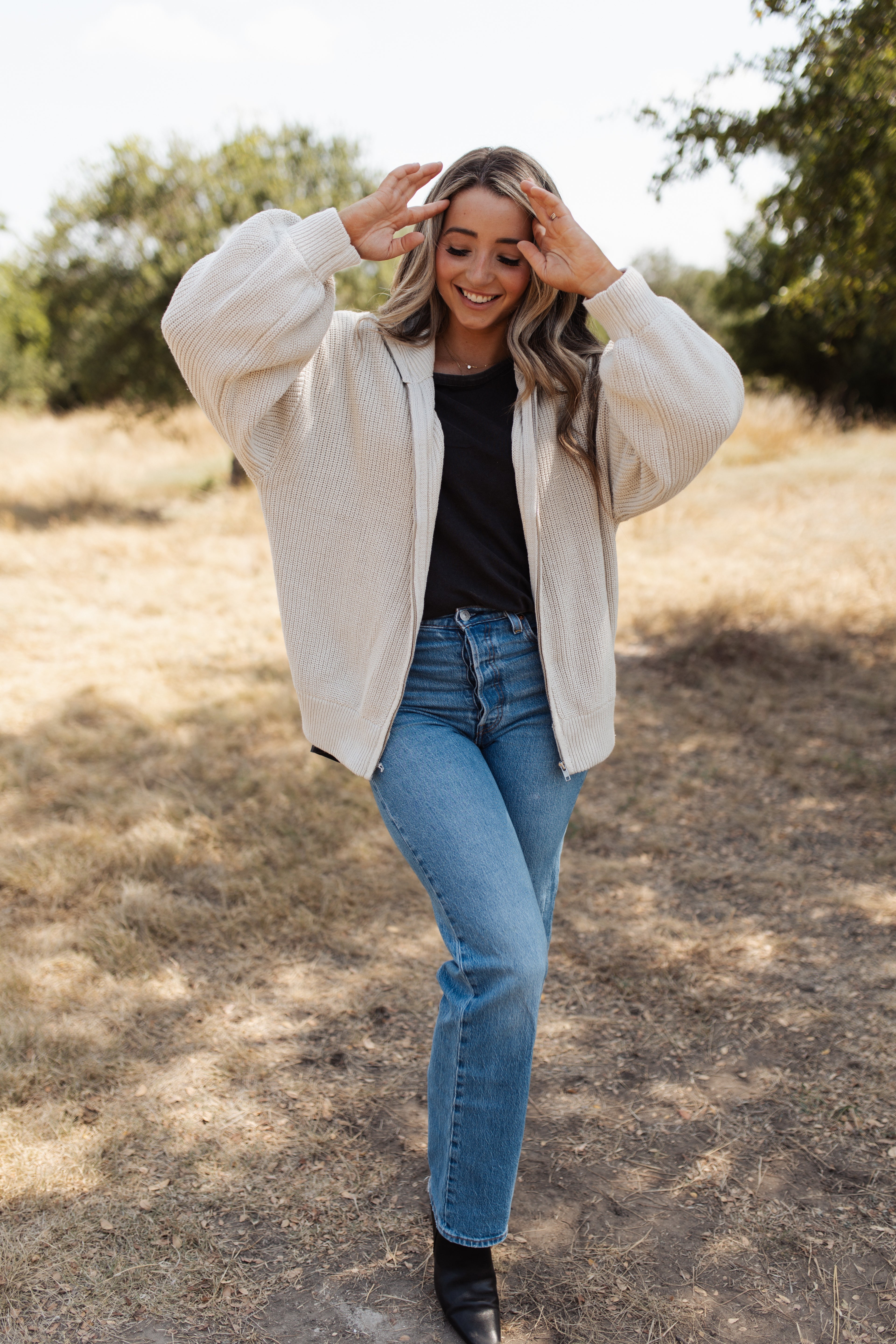 The Oversized Zip-Up Cardigan