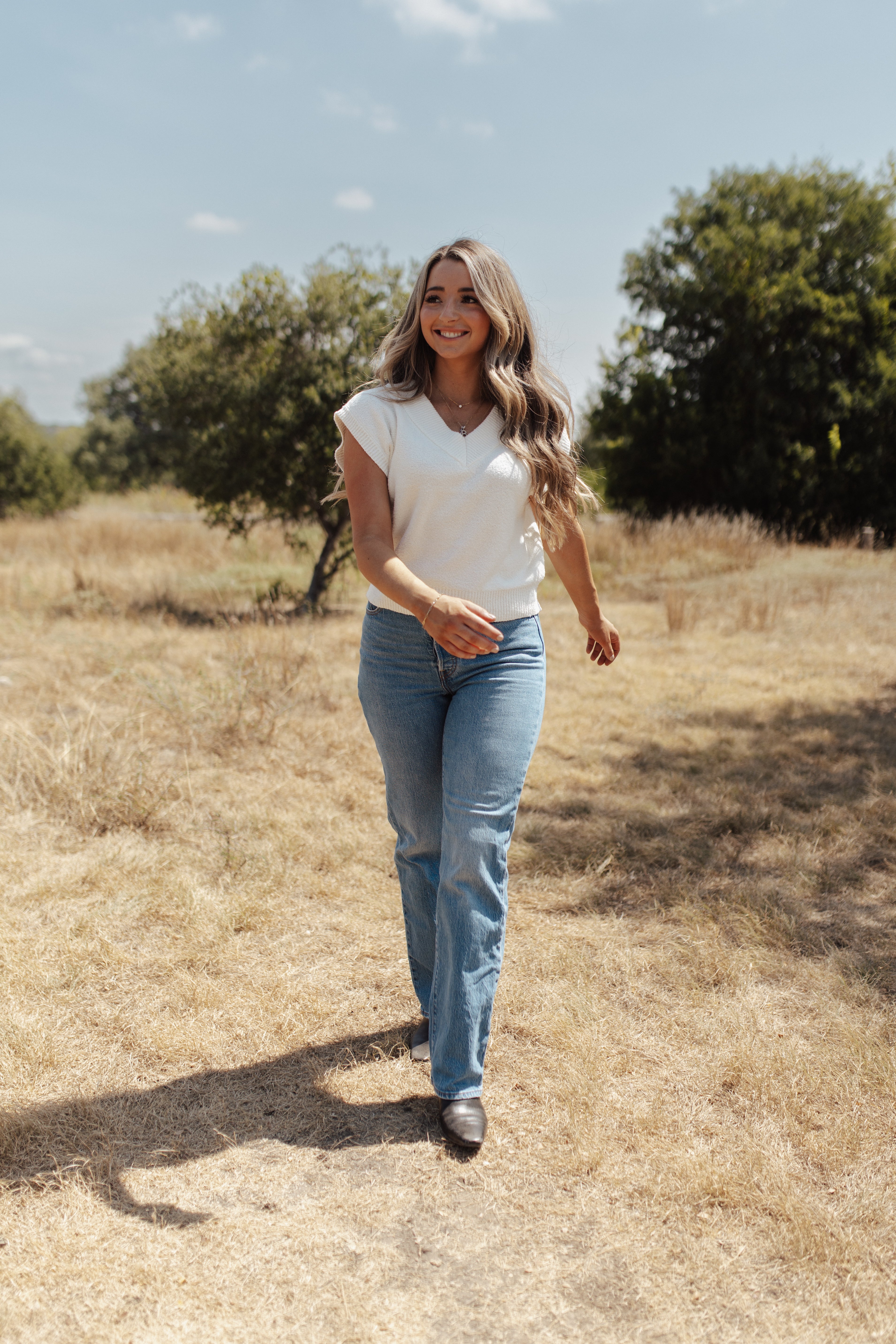 Ivory Lane Sweater Vest Top