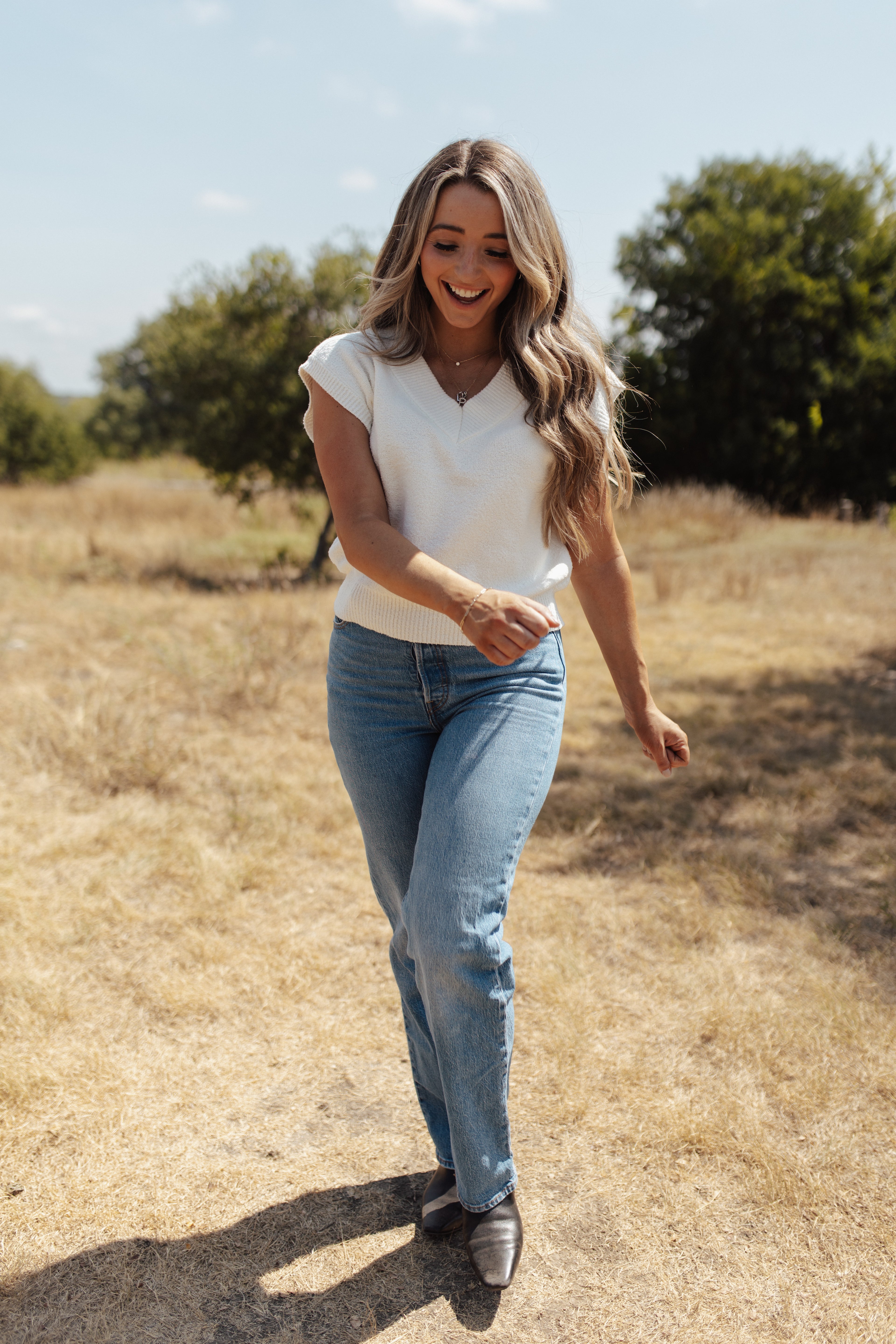 Ivory Lane Sweater Vest Top