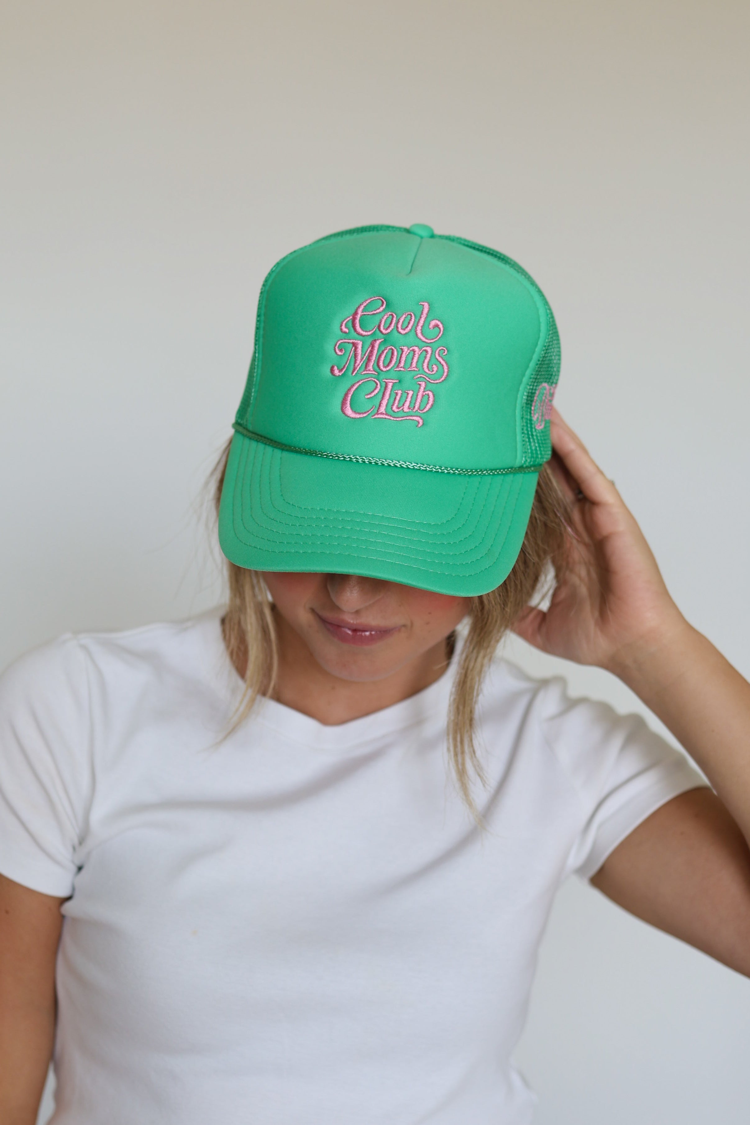 Cool Moms Club Green Trucker