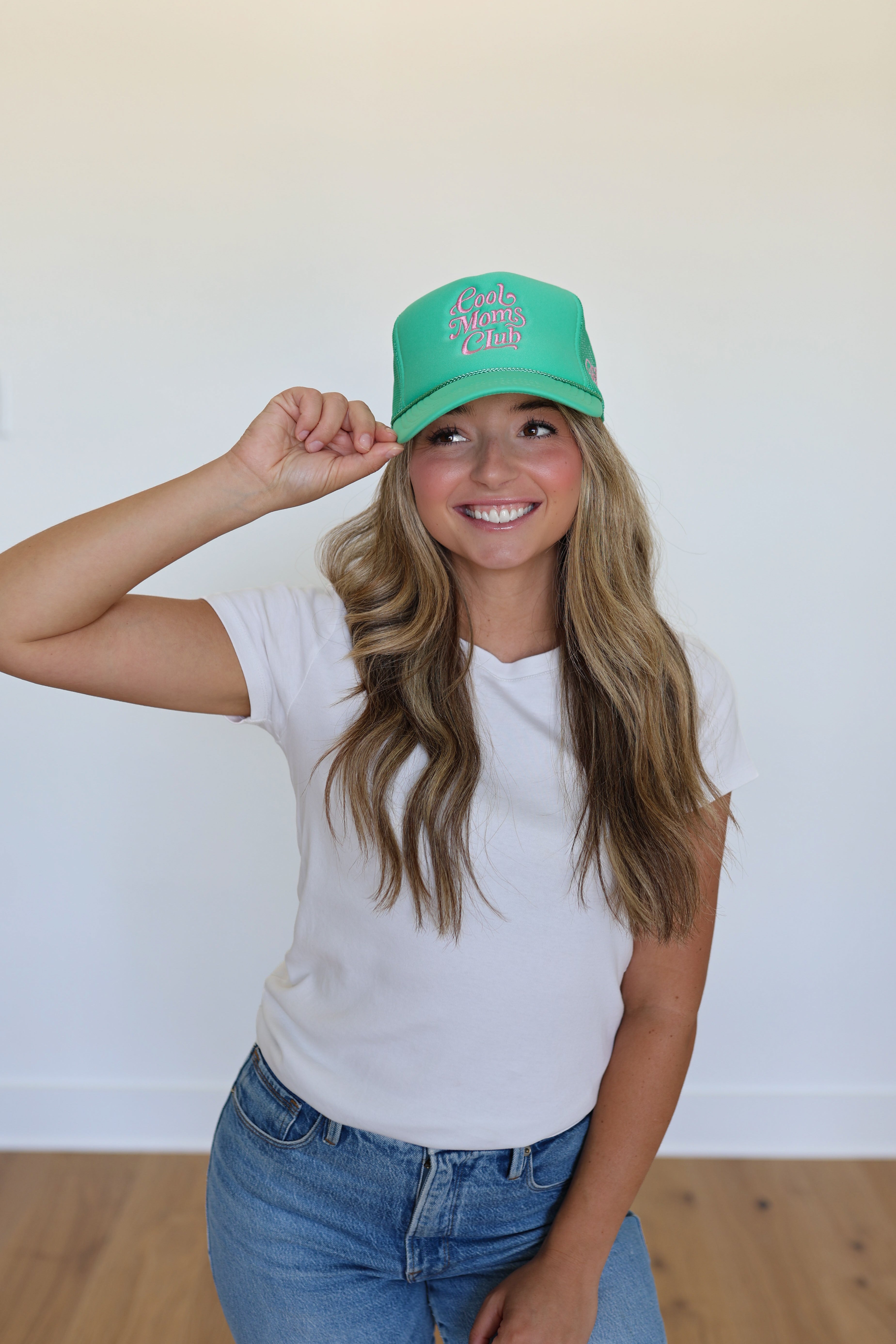 Cool Moms Club Green Trucker
