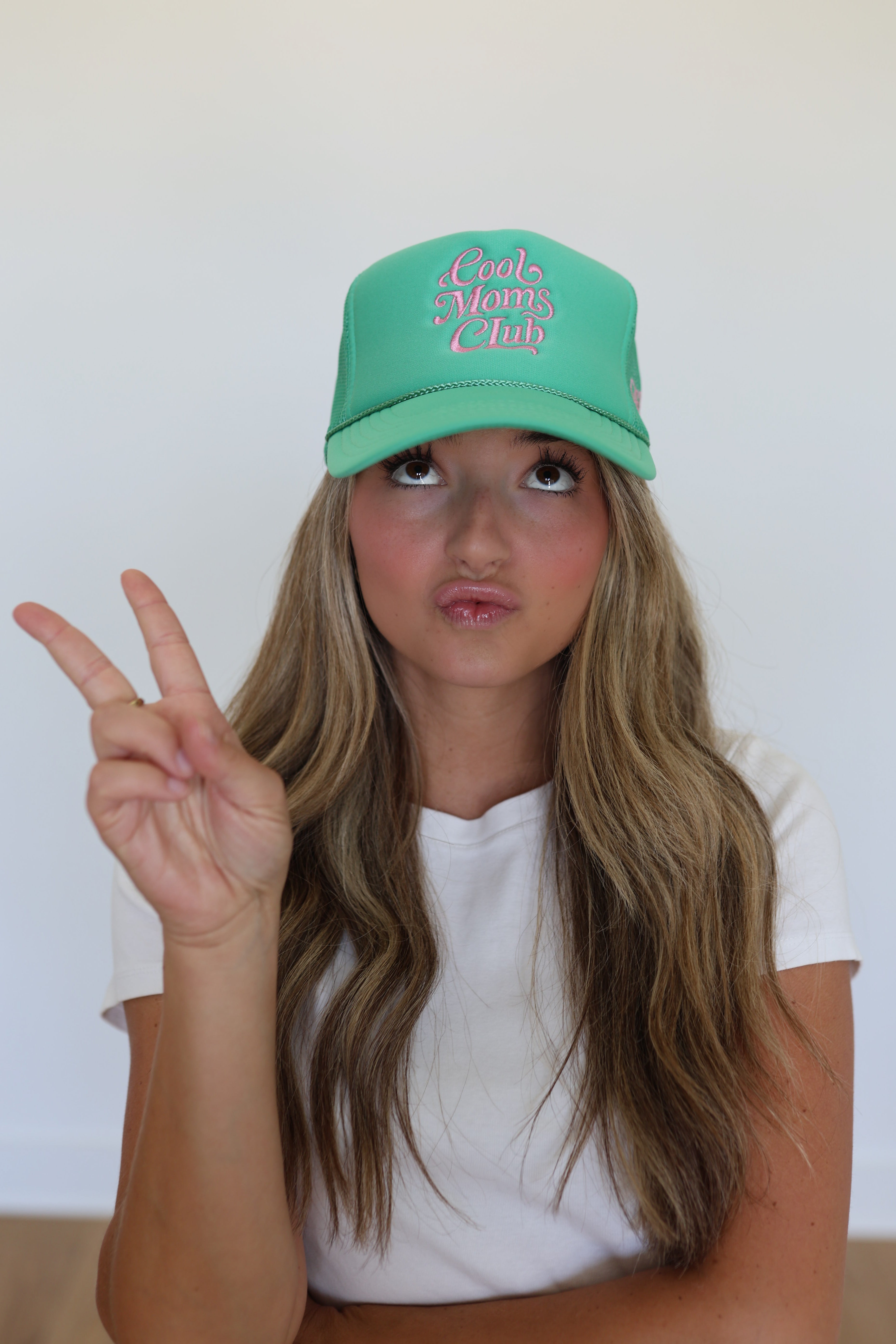Cool Moms Club Green Trucker
