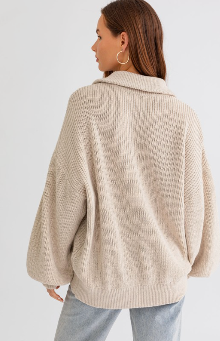 The Oversized Zip-Up Cardigan